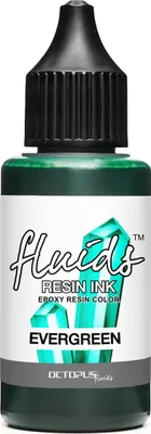 Obrázok produktu pre Octopus Fluids Resin Ink EVERGREEN, alkoholový atrament pre epoxidovú živicu a UV živicu, zelený