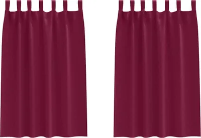 Obrázek produktu pro vidaXL Zatemňovací závěsy s kroužky 2 ks Vínově červená 175 x 140 cm