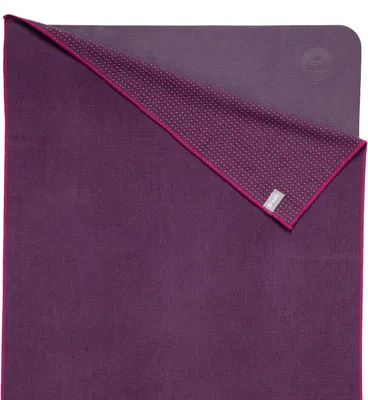 Produktbild von Yogatuch GRIP ² - Zweifarbig aubergine/lila