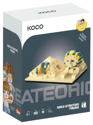 Obrázok produktu pre Pyramídové stavebné kocky, 410 kusov