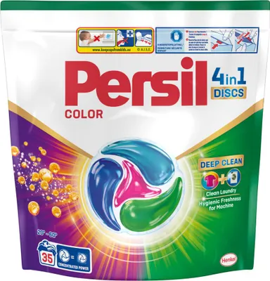 Produktbild von Persil – Waschmittel – Discs Color – Für Buntwäsche – Kraftvolle Fleckenentfernung – 35 Wäschen - 1 Stück