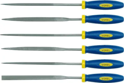 Produktbild von Nadelfeilen für Metall 180mm, 6er Set / 25353 / VOREL
