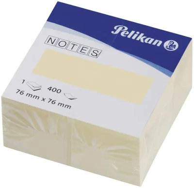 Obrázok produktu pre Poznámkový blok kocka žltá 76x76mm 400 listov.