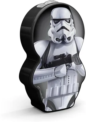 Produktbild von Philips Star Wars StormTrooper LED-Taschenlampe, schwarz, Taschenlampe, Schwarz, Synthetik, Star Wars, Schlafzimmer, Kinderzimmer, Wohnzimmer, Ausdrucksstark