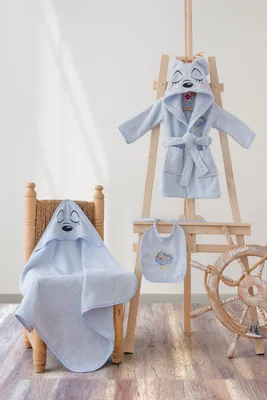 Produktbild von Mijolnir, Bear- CTN1801, Blau, Bademäntel, 100% BAUMWOLLE