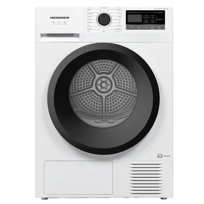 Produktbild von Heinner HHPD-M7N13PBKE++, Freistehend, Frontlader, Wärmepumpe, Weiß, Drehregler, Berührung, Rechts