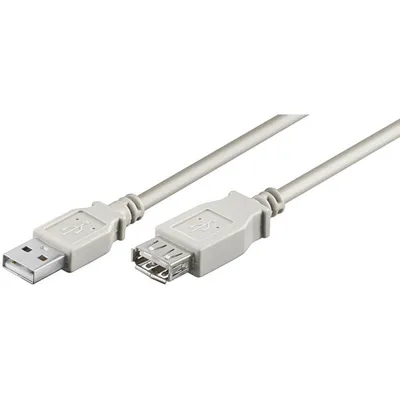 Zdjęcie produktu dla Przedłużacz USB 2.0 Hi-Speed, szary