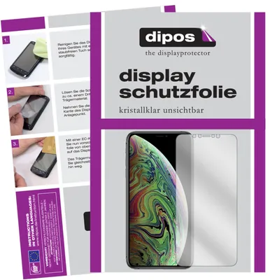 Produktbild von 2x Schutzfolie für Apple iPhone XS Max klar Displayschutzfolie Display Schutz