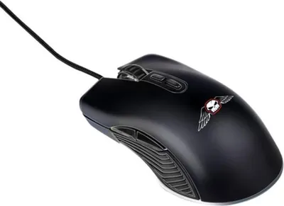 Produktbild von Gaming-Maus mit RGB-Beleuchtung, 7200 DPI, 7 Tasten, USB-Kabel, 15x9,5x5 cm, schwarz
