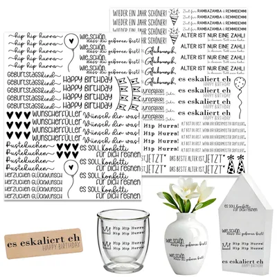 Productafbeelding van Zelfklevende stickers - Met citaten - 2 stuks