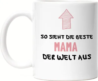 Produktbild von So Sieht Die Beste Mama Aus Tasse Muttertag Geschenkidee für Beste Mutter Von Kindern Ehemann