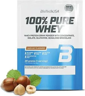Obrázok produktu pre BioTech 100% Pure Whey 28 g hazelnut