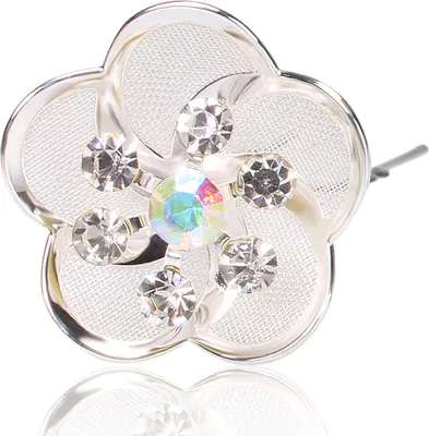 Produktbild von Braut Haarnadeln Blumen Blüte Rose Hochzeit Braut Haarschmuck Brautschmuck Haarpin  6er Set