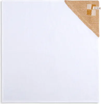 Produktbild von Knit Factory Geschirrtuch Block - Ecru/Ocker - 65x65 cm