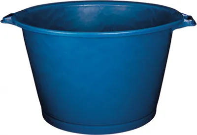 Produktbild von Runder verstärkter Wäschekorb 75 L Blau 46/63,5 x 40