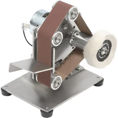 Image de Mini-ponceuse et polissoir - outil pour bijouterie - 7 niveaux de vitesse - 150 W - ponceuse de table - pour poncer et polir