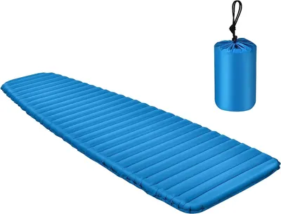 Obrázek produktu pro COSTWAY Camping Mat 7,5cm Thick, 197 x 63 cm Sleeping Mat Small Pack Size, Ultralight, Waterproof, incl. Carry Bag, nafukovací matrace pro kempování, cestování, turistiku