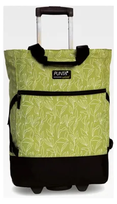 Produktbild von Punta Wheel Print Einkaufstrolley Einkaufsroller Einkaufswagen Shooping Trolley 10008, Farbe:Hellgrün