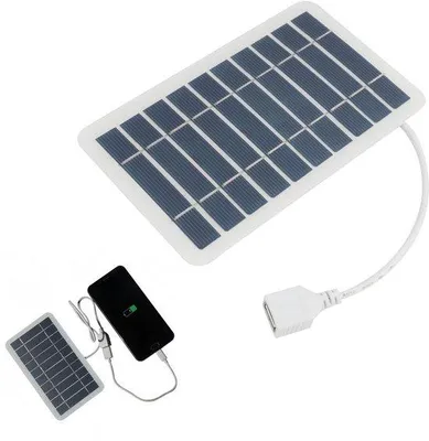 Obrázek produktu pro Solární nabíječka pro smartphony a powerbanky, přenosná, 2W, s USB portem
