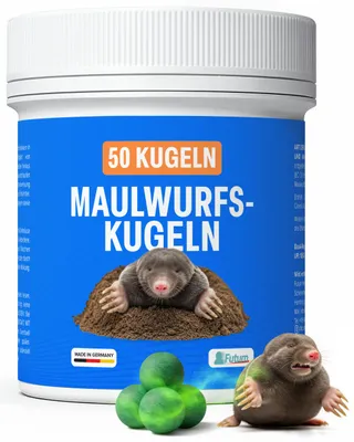 Produktbild von FUTUM 50er Pack Maulwurfs-Kugeln Maulwurfschreck Abwehr Maulwurf Kugeln