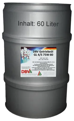 Produktbild von DBV 75W-80 GL4/5 (vollsynthetisch) 60-Liter-Fass