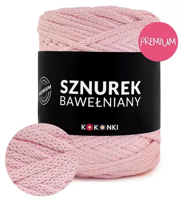 Produktbild von PREMIUM Baumwollkordel by KOKONKI 5mm, 100m Rolle, Babyrose