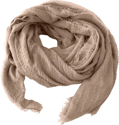 Produktbild von Niklarson Schal Tuch nude 190x100cm Damen Poncho Stola Pareo Viskose T1485