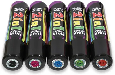 Produktbild von Haarspray 2in1 Color und Glitter in verschiedenen Farben buntes Haarspray mit Glitzer Haarschmuck farbig (Grün)