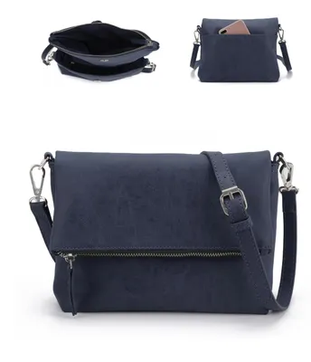 Imagen del producto de Omgoods - Bolso de hombro para mujer con 3 compartimentos y correa de hombro ajustable