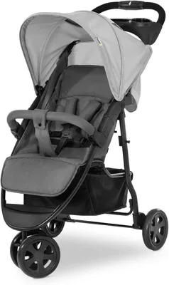 Produktbild von Dreirad-Kinderwagen – Kompakter Stadtwagen – Komfortables Reisen – Faltbar mit einer Hand – Bis 25 kg – Grau