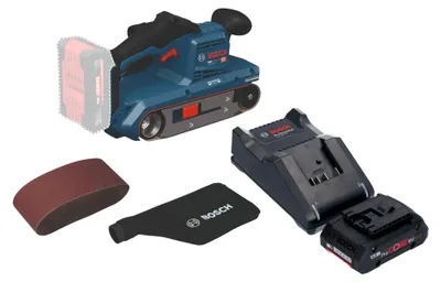 Immagine prodotto di Levigatrice a nastro a batteria Bosch GBS 18V-75 18 V 76 x 533 mm Brushless + 1x batteria ProCORE 4,0 Ah + caricabatterie