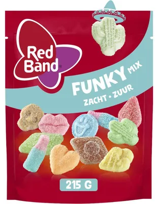 Produktbild von Red Band Snoepmix Funky 215g – bunte Fruchtgummi-Mischung, süß & fruchtig