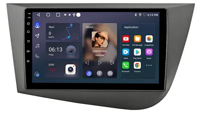 Zdjęcie produktu dla Radio samochodowe Android do Seat Leon 2 2005-2012 Wireless CarPlay Android Auto GPS Navi 128GB 9 cali 4G LTE BT SWC RDS DAB+