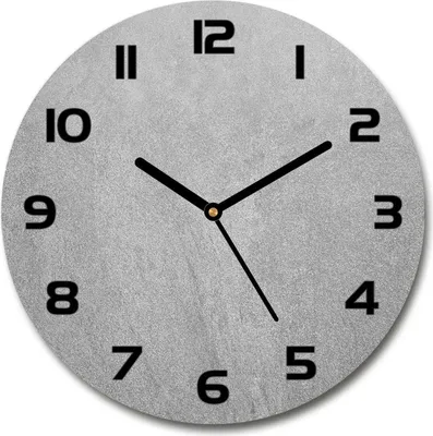 Produktbild von Wanduhr aus Glas 30fi Glasbild Glasuhr Gehärtetes Glas - schwarze-zeiger - Gray wall
