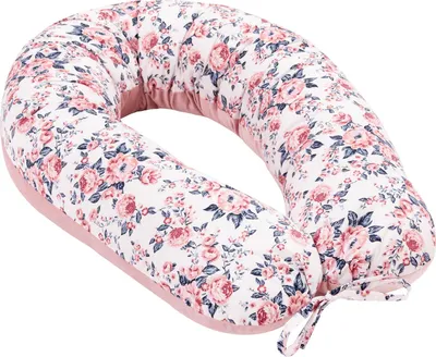 Produktbild von Roses & Smokey Pink Soft Velvet V-förmige Kissen