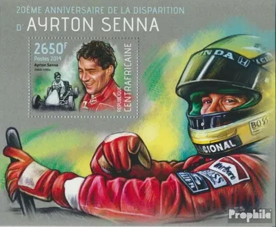 Produktbild von Briefmarken Zentralafrikanische Republik 2014 Mi Block 1123 (kompl. Ausgabe) postfrisch Ayrton Senna
