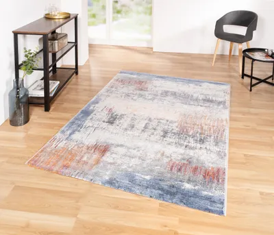Produktbild von Vintage Kurzflor Teppich Designer I Marmor Optik I Wohnzimmer Schlafzimmer Esszimmer |  Bunt