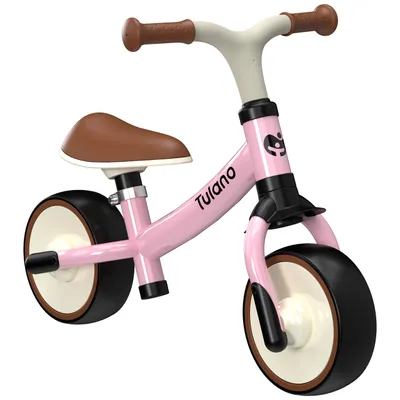 Produktbild von TULANO Scout 15 Pink | Kinder Laufrad Lauflernrad Erstes Fahrrad | 18-48 Monate | ohne Pedal | höhenverstellbarer Sattel | Lenkradschloss