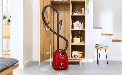 Obrázok produktu pre Vysávač Bosch Series 4 BGD38RD1H Bubnový vysávač s objemom 4 l Suché vrece na prach 600 W (BGD38RD1H)