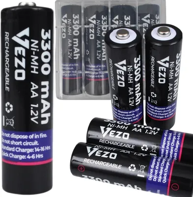 Produktbild von Aa 3300Mah R6 Nimh Wiederaufladbare Batterien Für Spielzeug Und Fernbedienungen 4 Batterien
