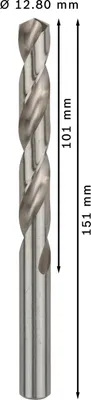 Obrázek produktu pro Vrták PRO Metal HSS-G, 12,8 x 101 x 151 mm, 5 ks.