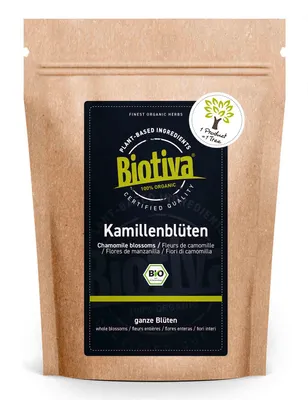 Produktbild von Biotiva Kamillen Blüten Tee 250g aus biologischem Anbau