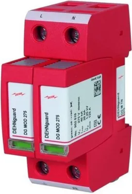 Image de DEHN DG M TN 275 230V Rouge Protection de tension (DG M TN 275)