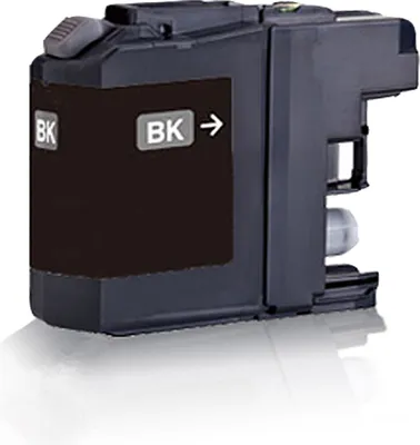 Produktbild von Print-Klex 1x kompatible Tintenpatrone kompatibel mit Bother Black - Schwarz LC125 LC127 DCPJ132 W DCPJ152 W DCPJ152 WR DCPJ4110 DW DCPJ4110 W DCPJ552 DW DCPJ752 DW - Eco Plus Serie