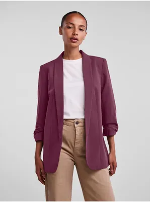 Zdjęcie produktu dla Damska marynarka PCBOSS Regular Fit 17090996 Grape Wine, rozmiar L