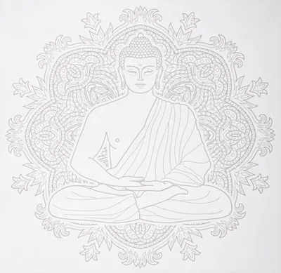 Produktbild von Illusion 40 x 40 buddha-aufkleber - Atmosphera créateur d'intérieur