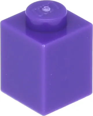 Obrázok produktu pre Lego® 10 kusov 3005 Brick 1x1 Part Basic Bricks 10 Dark Purple