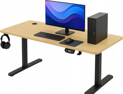 Produktbild von Ekspand | Schreibtisch Höhenverstellbar - 140cm - Höhenverstellbar 72-118cm - Elektrischer Schreibtisch