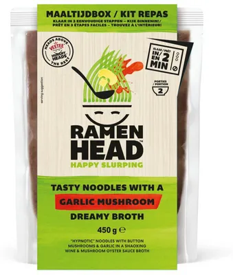 Produktbild von Ramenhead Garlic Mushroom Ramen 450g – Aromatic, Quick, Authentic Meal