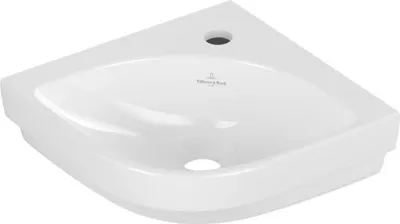Produktbild von VB Eck-Handwaschbecken Subway 3.0 320x320mm VK 1HL. o. ÜL. Weiß Alpin